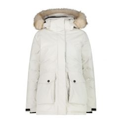 Parka dla kobiet CMP. Białe płaszcze CMP, xl, bez wzorów, sportowe, bez kaptura. W wyprzedaży za 699.99 zł.