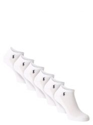 Polo Ralph Lauren Skarpety pakowane po 6 szt. Kobiety drobna dzianina biały, ONE SIZE. Białe skarpetki Polo Ralph Lauren, bez wzorów, z dzianiny. Za 199.95 zł.