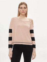 Liu Jo Sweter TA4112 MS36L Różowy Regular Fit. Czerwone swetry Liu Jo, l, bez wzorów, z wiskozy, bez ramiączek. Za 309.99 zł.