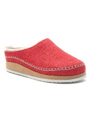Comfortfusse Wełniane kapcie w kolorze czerwonym rozmiar: 38. Czerwone kapcie Comfortfüße, bez wzorów, z materiału. Za 163.26 zł.
