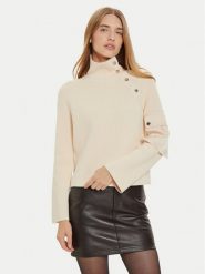Liu Jo Golf WF4475 MS99E Beżowy Regular Fit. Brązowe swetry Liu Jo, xl, bez wzorów, z syntetyku, bez ramiączek. Za 529.99 zł.