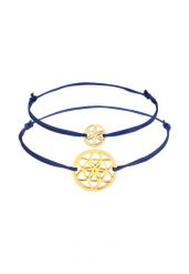 Elli Damski motyw podstawowy kwiaty życia w srebrze próby 925 Sterling Silver pozłacany różowym złotem Bransoletki 1 ct. Czerwone bransoletki Elli, pozłacane. Za 208.99 zł.