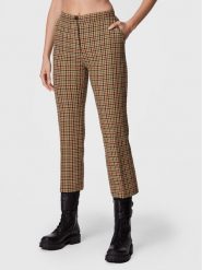 Pinko Spodnie materiałowe Gaio 1G1835 A07Q Beżowy Slim Fit. Brązowe spodnie materiałowe Pinko, bez wzorów, z bawełny. Za 439.99 zł.
