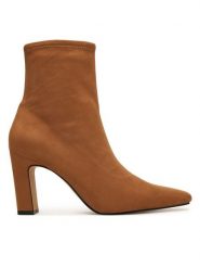 Aldo Botki Cybele 14115103 Brązowy. Brązowe botki Aldo, bez wzorów, z materiału, bez obcasa, na słupku, bez zapięcia. Za 469.99 zł.
