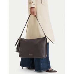 Torebka Nine West. Brązowe torebki klasyczne Nine West, bez wzorów, klasyczne, bez dodatków. Za 229.99 zł.