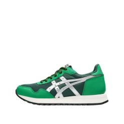 Buty ASICS Tiger Runner II Zielony/Srebrny. Szare buty do biegania ASICS, bez wzorów, z materiału, bez zapięcia, do biegania, asics tiger. Za 453.30 zł.