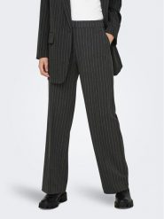 ONLY Spodnie materiałowe 15304267 Szary Straight Fit. Szare spodnie materiałowe ONLY, bez wzorów, z materiału. Za 109.99 zł.
