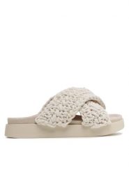 Inuikii Klapki Woven 70104-105 Biały. Białe klapki Inuikii, bez wzorów, z materiału, bez obcasa, bez zapięcia. Za 1,029.00 zł.