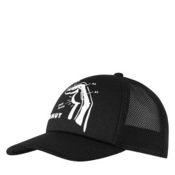 Czapka Mammut Crag Cap Crimp Power Dorośli. Czarne czapki z daszkiem Mammut, bez wzorów, z materiału, klasyczne. Za 217.99 zł.