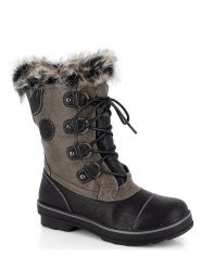 Kimberfeel Kozaki zimowe "Megeve" w kolorze szaro-czerwonym rozmiar: 41. Czarne kozaki Kimberfeel, na zimę, bez wzorów, z materiału, eleganckie, bez obcasa, bez zapięcia. Za 166.88 zł.