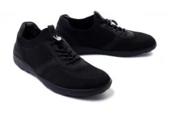 RIEKER REMONTE R3511-01 black, półbuty damskie. Czarne półbuty wsuwane Rieker Remonte, bez wzorów, bez obcasa. Za 159.95 zł.