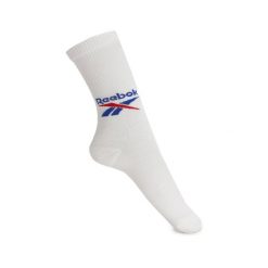Skarpety sportowe unisex Reebok CL FO CREW SOCK-3 PAK. Białe skarpetki Reebok, bez wzorów. W wyprzedaży za 45.00 zł.