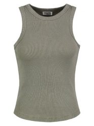 Sublevel Top w kolorze khaki rozmiar: M. Brązowe topy Sublevel, m, bez wzorów, bez kołnierzyka, bez ramiączek. Za 39.99 zł.