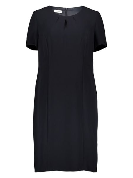 TAIFUN Sukienka w kolorze granatowym rozmiar: 36. Niebieskie sukienki Taifun, bez wzorów, bez kołnierzyka, bez ramiączek, midi. Za 179.64 zł.