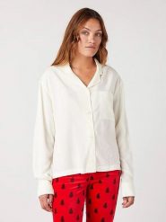 Wrangler Koszula w kolorze kremowym rozmiar: S. Brązowe koszule Wrangler, s, bez wzorów, z bawełny, bez kołnierzyka, bez ramiączek. Za 114.17 zł.