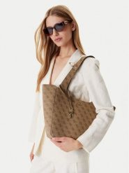 Guess Torebka HWSG73 34220 Brązowy. Brązowe torebki klasyczne Guess, z aplikacjami, ze skóry, bez dodatków. Za 429.99 zł.