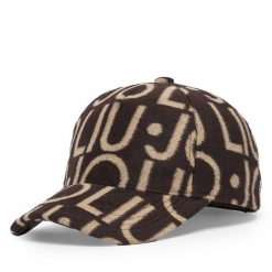 Czapka z daszkiem Liu Jo. Brązowe czapki z daszkiem Liu Jo, bez wzorów. Za 199.99 zł.