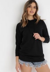 Czarna Bluza Antyne. Czarne bluzy Born2be, s, z aplikacjami, casualowe, bez ramiączek, bez kaptura. W wyprzedaży za 67.99 zł.