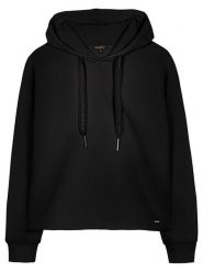 Herrlicher Bluza w kolorze czarnym rozmiar: M. Czarne bluzy Herrlicher, m, bez wzorów, bez ramiączek, z kapturem. Za 166.88 zł.