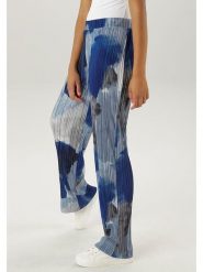 Aniston Spodnie w kolorze niebieskim rozmiar: 40. Niebieskie spodnie materiałowe Aniston, bez wzorów, z materiału, z podwyższonym stanem. Za 52.17 zł.