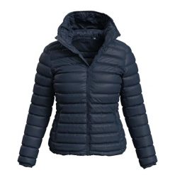 Kurtka Ocieplana Damska Lux. Czarne kurtki Stedman, xl, bez wzorów, z puchu, bez kaptura. Za 419.99 zł.