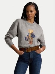 Polo Ralph Lauren Bluza 211B17788001 Szary Regular Fit. Szare bluzy Polo Ralph Lauren, s, bez wzorów, z bawełny, bez ramiączek, bez kaptura. Za 1,299.00 zł.