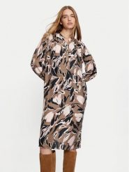 Fransa Sukienka codzienna Ariana 20614313 Brązowy Loose Fit. Brązowe sukienki Fransa, na co dzień, xs, bez wzorów, z wiskozy, bez kołnierzyka, bez ramiączek, proste. Za 149.99 zł.