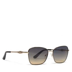 Okulary przeciwsłoneczne Guess. Żółte okulary przeciwsłoneczne Guess, z aplikacjami, złote. Za 589.99 zł.