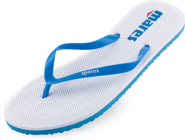 Damskie japonki Mares Wms Coral Light Blue-White White. Białe japonki 1080, bez wzorów, z materiału. Za 120.99 zł.