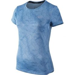 Nike Koszulka damska Women's Dry Miler Running Top Print niebieska r. XS (799560 422). Topy marki ROCKRIDER. Za 93.00 zł.