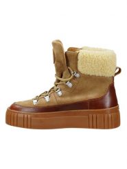 GANT Footwear Skórzane botki "Snowmont" w kolorze jasnobrązowym rozmiar: 36. Brązowe botki GANT Footwear, bez wzorów, ze skóry, bez obcasa, bez zapięcia. Za 348.08 zł.