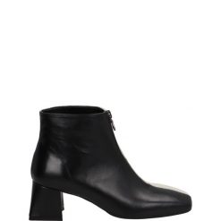 DWUKOLOROWE BOTKI 3352 NERO-GHIACC. Białe botki Venezia, bez wzorów, ze skóry, bez obcasa, bez zapięcia. Za 289.00 zł.