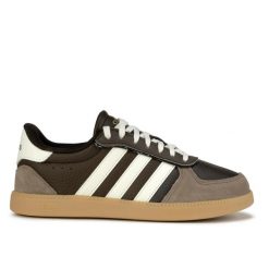 Buty damskie sportowe do chodzenia Adidas BREAKNET SLEEK. Brązowe buty treningowe adidas, bez wzorów, z gumy, bez zapięcia, trekkingowe. Za 259.00 zł.