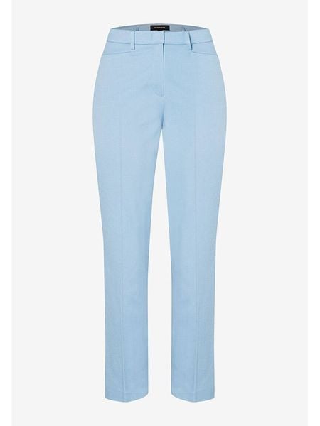 More & More Spodnie w kolorze błękitnym rozmiar: 42. Niebieskie spodnie materiałowe More & More, bez wzorów, z materiału, z podwyższonym stanem. Za 118.28 zł.