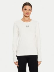 EA7 Emporio Armani Bluzka 6DTT13 TJDZZ 1120 Écru Slim Fit. Bluzki EA7 Emporio Armani, xl, bez wzorów, z bawełny, bez kołnierzyka, bez ramiączek. Za 149.99 zł.