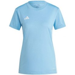 Koszulka damska adidas Tabela 23 Jersey. Białe bielizna termoaktywna damska Puma, bez wzorów, z jersey, bez ramiączek, do piłki nożnej. Za 65.00 zł.