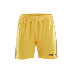 Szorty damskie Craft pro control. Żółte szorty sportowe Craft, bez wzorów, z materiału, na fitness i siłownię. Za 173.00 zł.