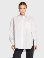 Remain Koszula Naja RM1540 Biały Oversize. Białe koszule Remain, bez wzorów, z bawełny, bez kołnierzyka, bez ramiączek. Za 639.99 zł.