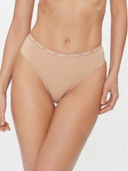 Guess Figi brazylijskie O3YE01 KBS50 Beżowy. Brązowe figi Guess, z aplikacjami, z syntetyku. Za 69.99 zł.