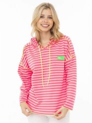 Zwillingsherz Bluza w kolorze jasnoróżowym rozmiar: S/M. Różowe bluzy z kapturem Zwillingsherz, m, bez wzorów, z kapturem. Za 129.75 zł.