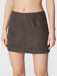Herskind Spódnica mini Debby 4648911 Brązowy Regular Fit. Brązowe spódnice Herskind, bez wzorów, z syntetyku, mini. Za 599.99 zł.