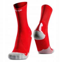 Skarpety unisex X-Socks Bike Perform Crew Rocket Red R110. Czerwone skarpetki X-Socks, bez wzorów. Za 120.00 zł.