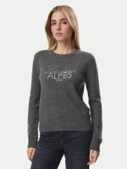 Liu Jo Sport Sweter TF6160 MA22S Szary ciemny Regular Fit. Szare swetry Liu Jo Sport, m, bez wzorów, sportowe, bez ramiączek. Za 689.99 zł.
