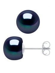 Pearline Kolczyki-wkrętki z perłami w kolorze tahiti rozmiar: onesize. Niebieskie kolczyki Pearline, z perłą, srebrne. Za 260.99 zł.