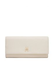 Tommy Hilfiger Duży Portfel Damski Th Legacy Flap Lrg Wallet AW0AW17267 Écru. Portfele Tommy Hilfiger, bez wzorów, ze skóry. Za 219.99 zł.