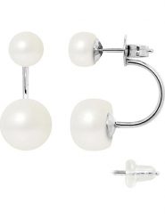 Pearline Srebrne kolczyki-wkrętki z perłami rozmiar: onesize. Białe kolczyki Pearline, z perłą, srebrne. Za 304.99 zł.