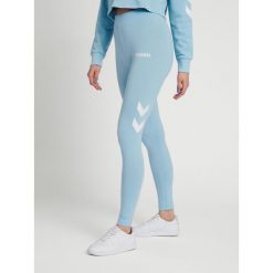 Damskie wysokie legginsy Hummel Legacy. Niebieskie legginsy Hummel, bez wzorów, sportowe. Za 119.50 zł.
