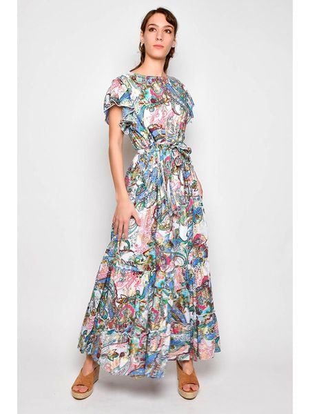 H.H.G. Sukienka ze wzorem rozmiar: M. Sukienki H.H.G., m, bez wzorów, z bawełny, bez kołnierzyka, bez ramiączek, maxi. Za 78.66 zł.