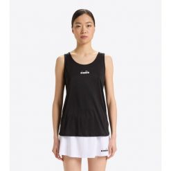 Koszulka tenisowa damska bez rękawów Diadora L.core tank. Białe topy sportowe Diadora, l, bez wzorów, tenisowe. Za 59.99 zł.