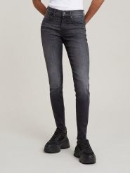 G-Star Dżinsy "Lhana" - Skinny fit - w kolorze antracytowym rozmiar: W24/L30. Czarne jeansy G-Star, l, z aplikacjami, klasyczne. Za 239.99 zł.